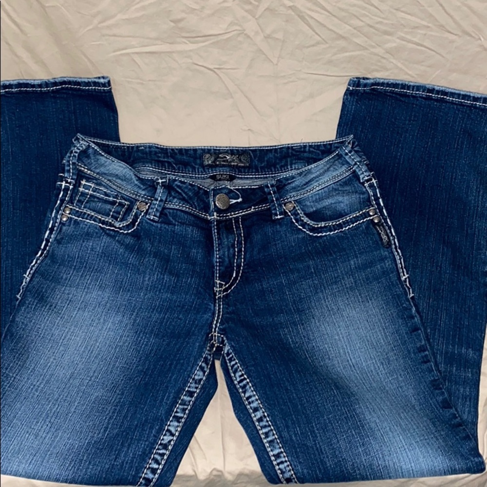 Silver Suki Jeans